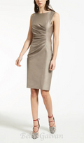 Flowering Girl Women Wool Silk Ruched Mini Dress