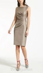 Flowering Girl Women Wool Silk Ruched Mini Dress