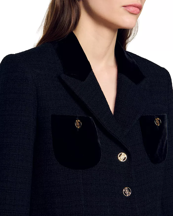 Flowering Girl Women Vic Cropped Blazer in black