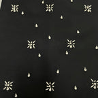Flowering Girl Women draped bardot crystal detail maxi dress in black