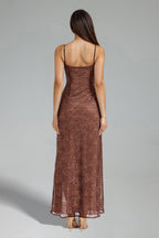 Flowering Girl Women Geri Sleeveless High Slit Maxi Dress