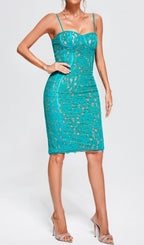 Flowering Girl Women STRAPPY LACE MIDI DRESS