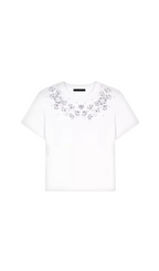 FLORAL EMBELLISHED TEE