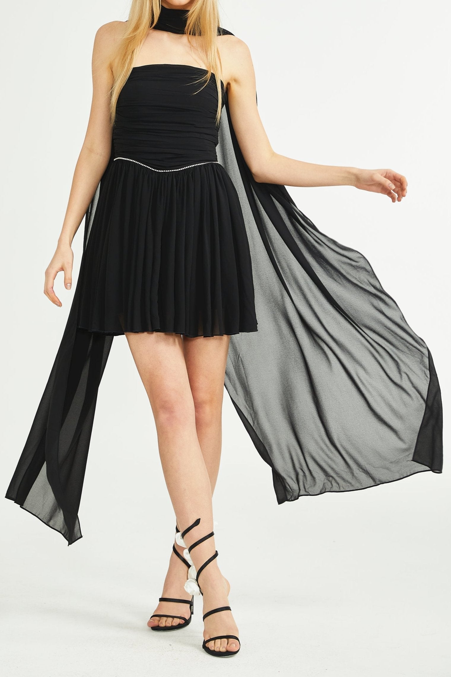 Flowering Girl Women Nadine embellished pleated dress
