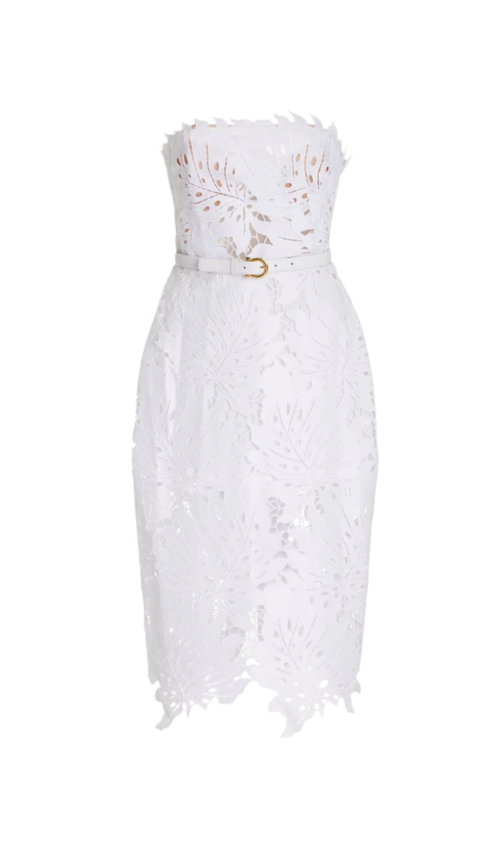 Flowering Girl Women Off-Shoulder White Floral Lace Midi Dress