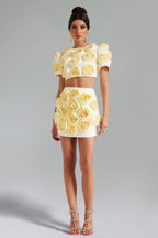 Flowering Girl Women Salla Flower Short Sleeves Set
