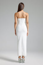 Flowering Girl Women Tancy Strapless Corset Fishtail Bandage Maxi Dress