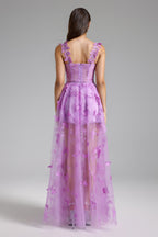 Flowering Girl Women Stormie Butterfly Sleeveless Corset Maxi Dress