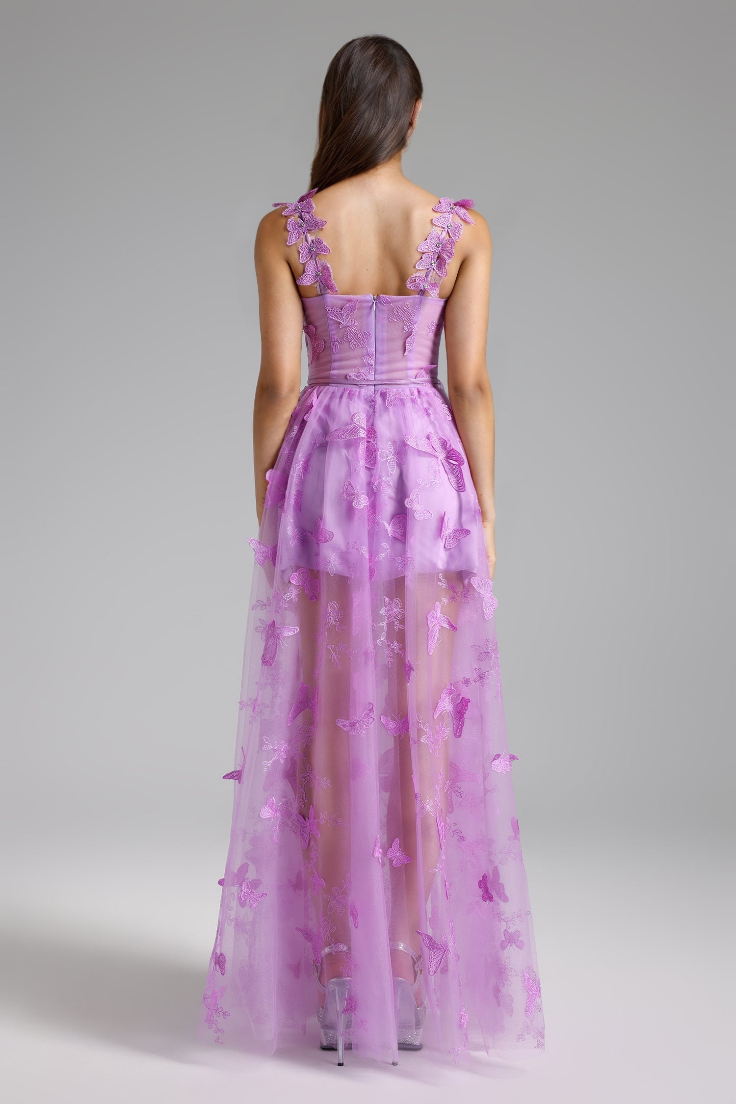 Flowering Girl Women Stormie Butterfly Sleeveless Corset Maxi Dress