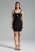 Flowering Girl Women Rahan Diamante Flower Mini Dress
