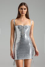 Flowering Girl Women Lelia Sleeveless Sequin Mini Dress
