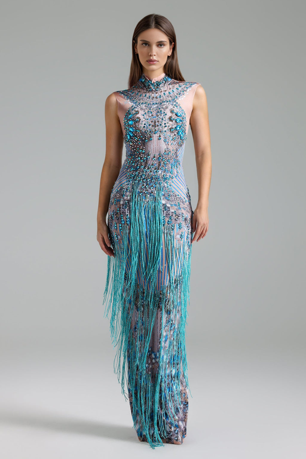 Flowering Girl Women Verza Diamond Setting Sleeveless Maxi Dress