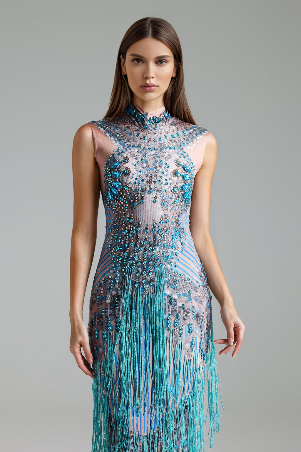 Flowering Girl Women Verza Diamond Setting Sleeveless Maxi Dress