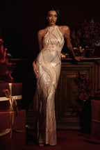 Flowering Girl Women Bali Sequin Maxi Dress