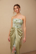 Flowering Girl Women Flavia floral-embroidered panelled maxi dress