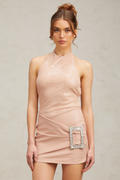 Flowering Girl Women Lucie pink glitter mini dress