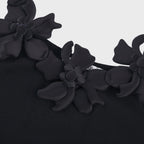 Flowering Girl Women Nalini black faux-flower top