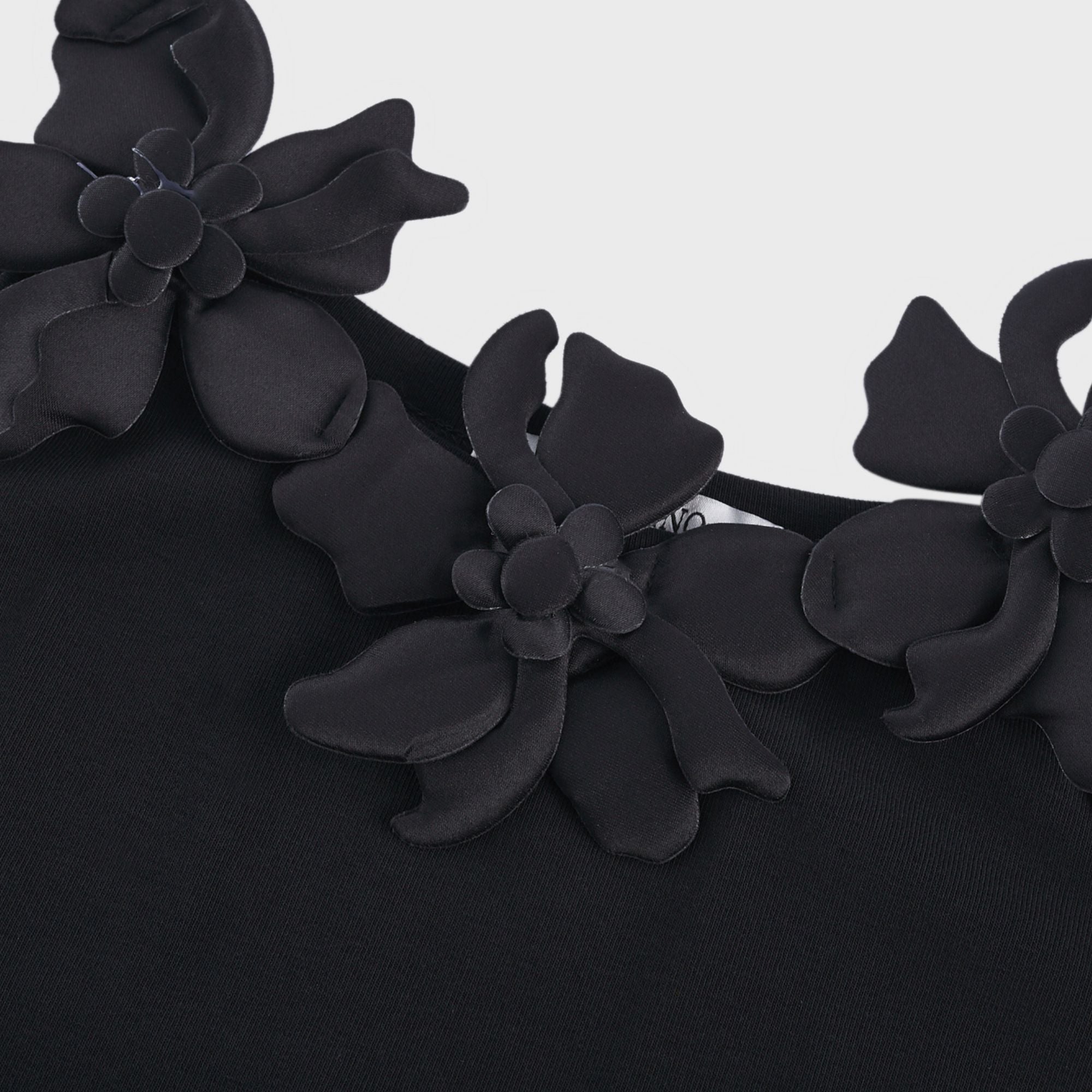 Flowering Girl Women Nalini black faux-flower top