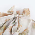 Flowering Girl Women Delphine faux-pearl embellished mini dress in Neutrals