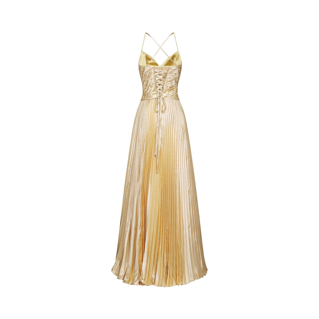 Flowering Girl Women Eline pleated maxi dress