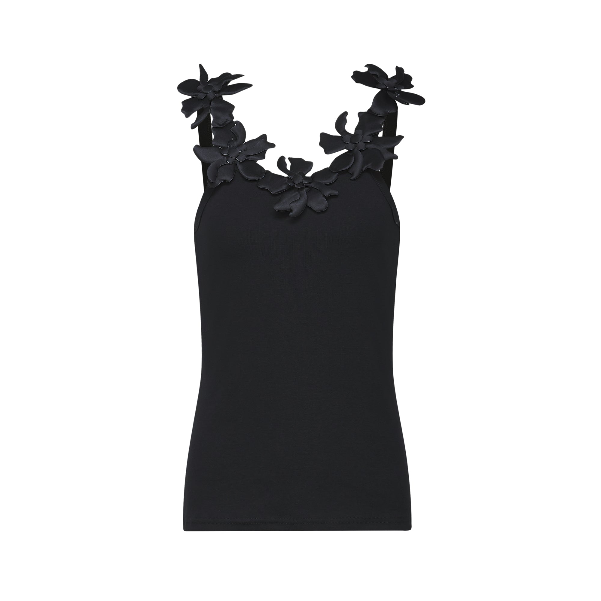 Flowering Girl Women Nalini black faux-flower top