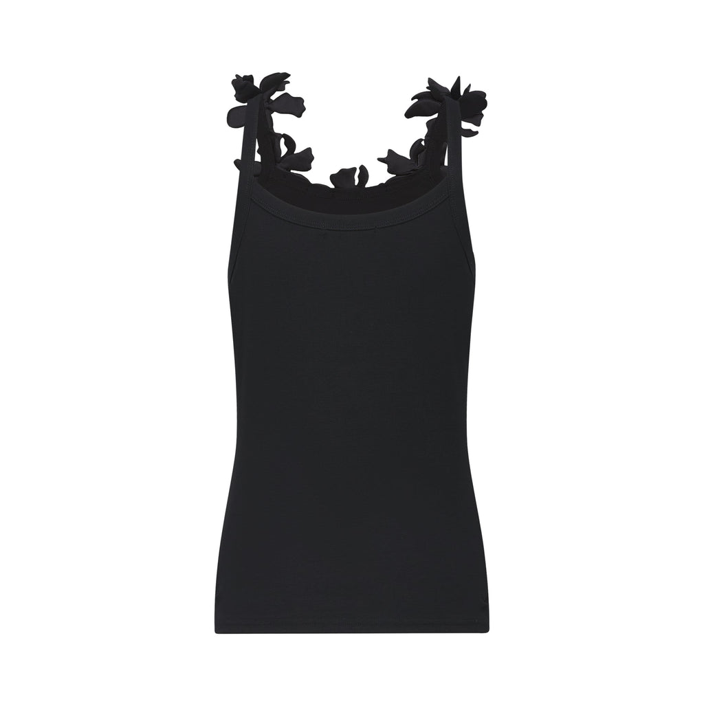 Flowering Girl Women Nalini black faux-flower top