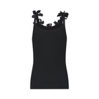 Flowering Girl Women Nalini black faux-flower top