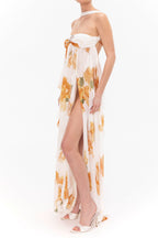 Flowering Girl Women joanna Floral Halter Backless Split Maxi Dress