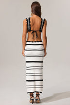 Flowering Girl Women Tannen Hollow Out High Slit Two-Piece Set