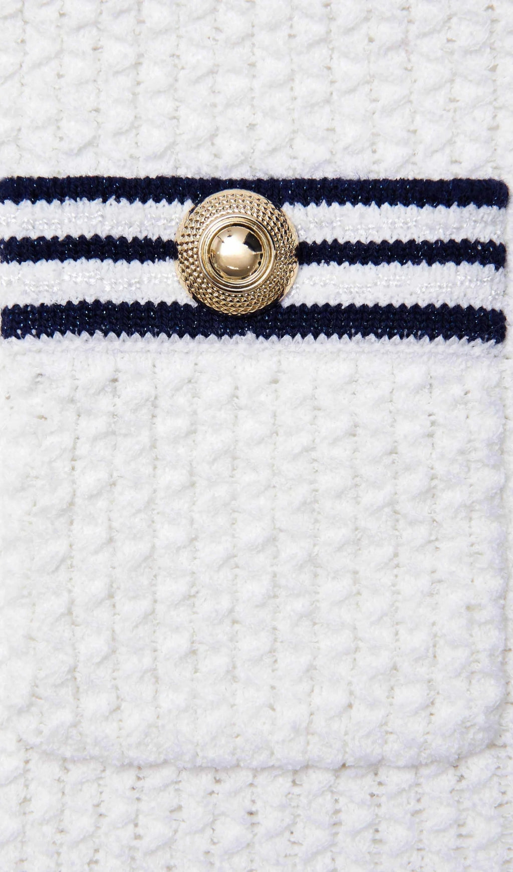 Flowering Girl Women White Textured Knit Mini Skirt