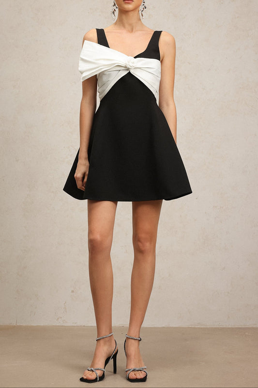 Thalassa Sleeveless Bow Mini Dress