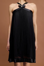 jessica Sleeveless Bowknot Folds Mini Dress