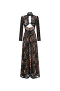 Juselius Lace Cutout Maxi Dress - Black