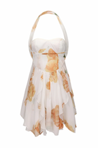 Flowering Girl Women Takala Floral Halter Backless Mini Dress