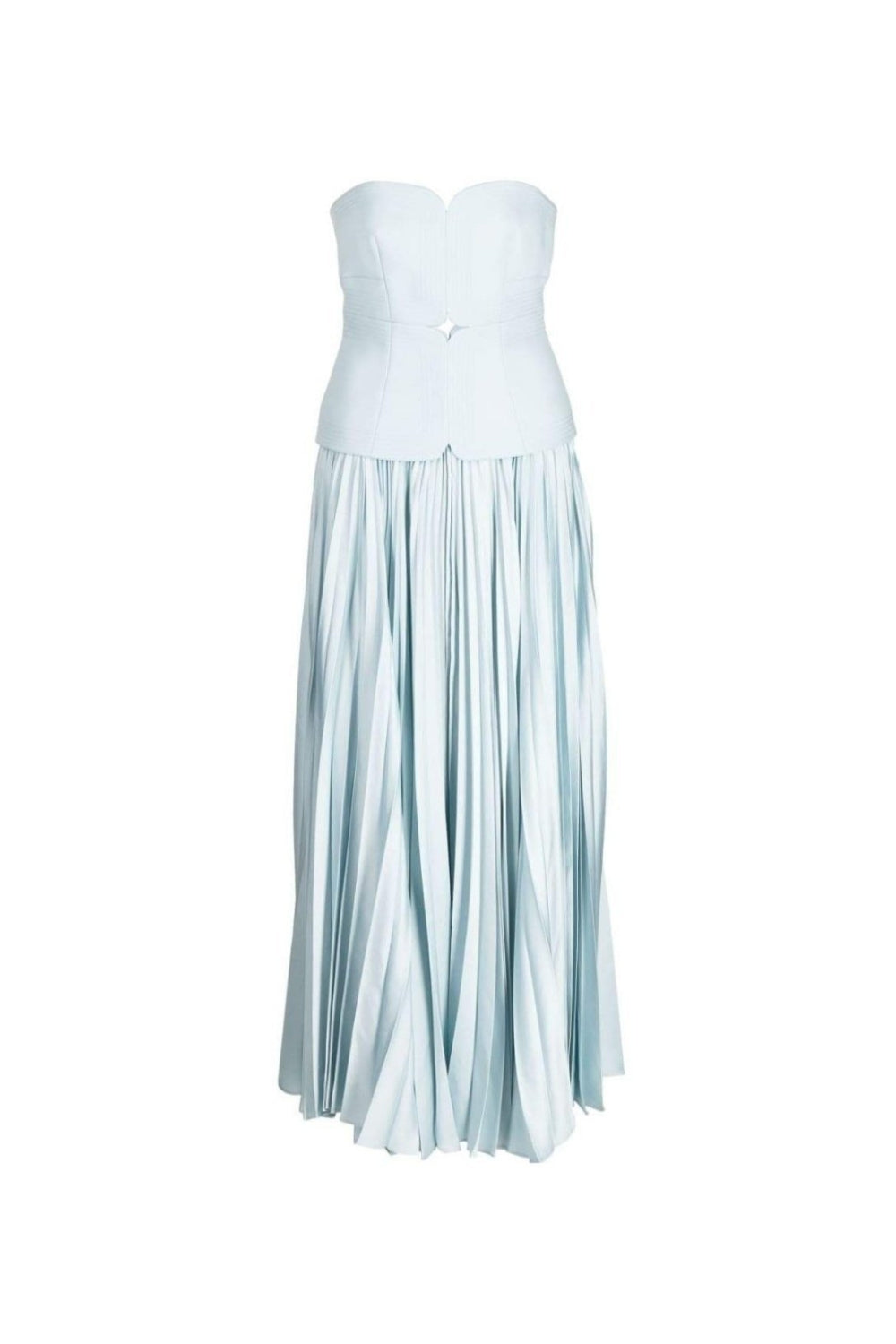 Sweetheart Neck Off-Shoulder Pleated Midi Dress