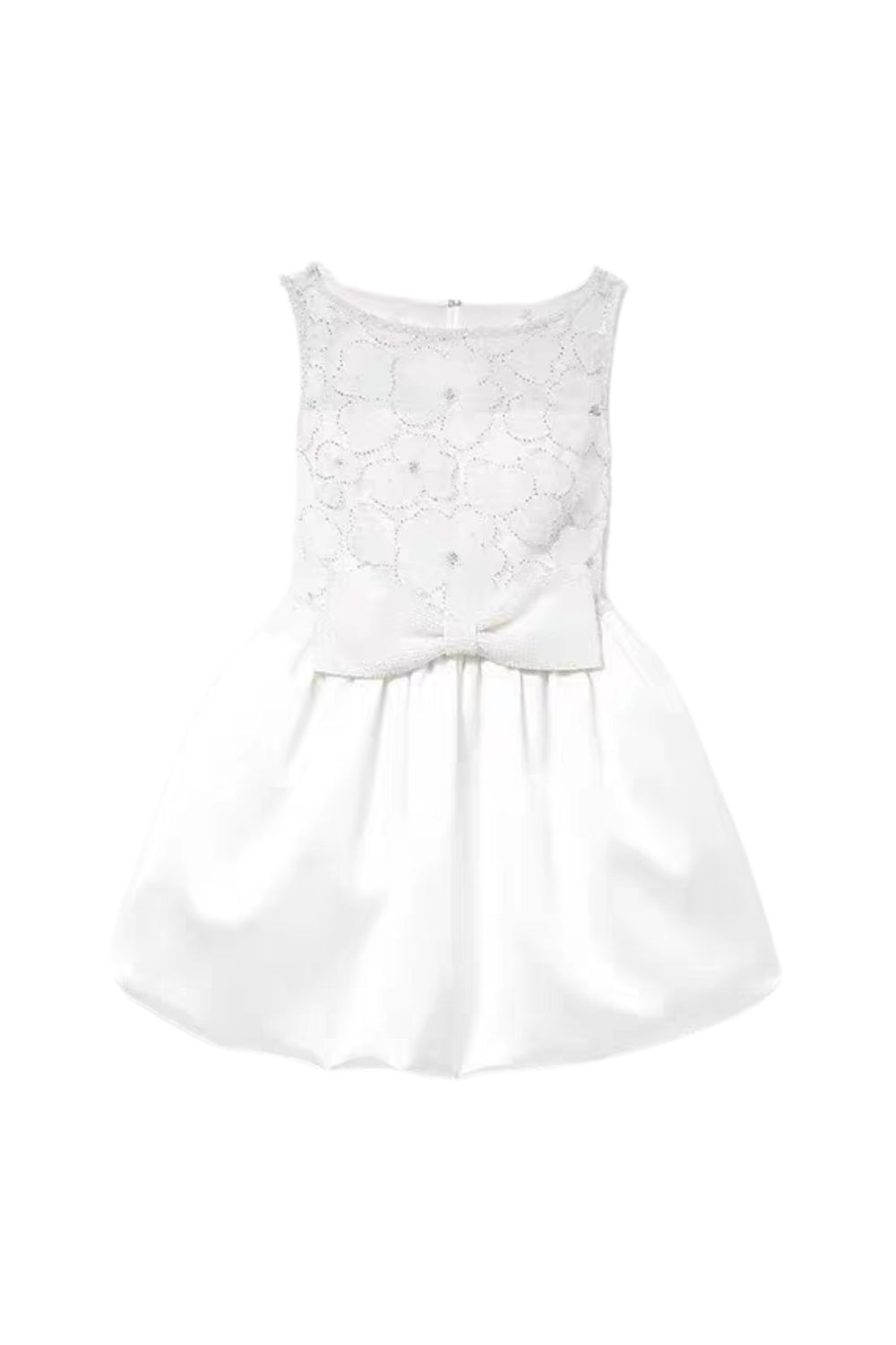 White Tulle Mini Dress