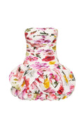 Violette Bubble Hem Mini Dress Collage Floral