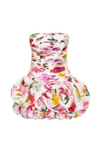 Violette Bubble Hem Mini Dress Collage Floral