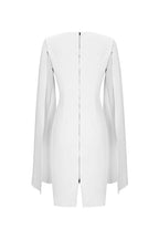 Flowering Girl Women Crepe Twist Bodycon Midi Dress In White