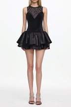 Flowering Girl Women Sareza Chic Contour Deep V Sleeveless Sequin Mini Dress