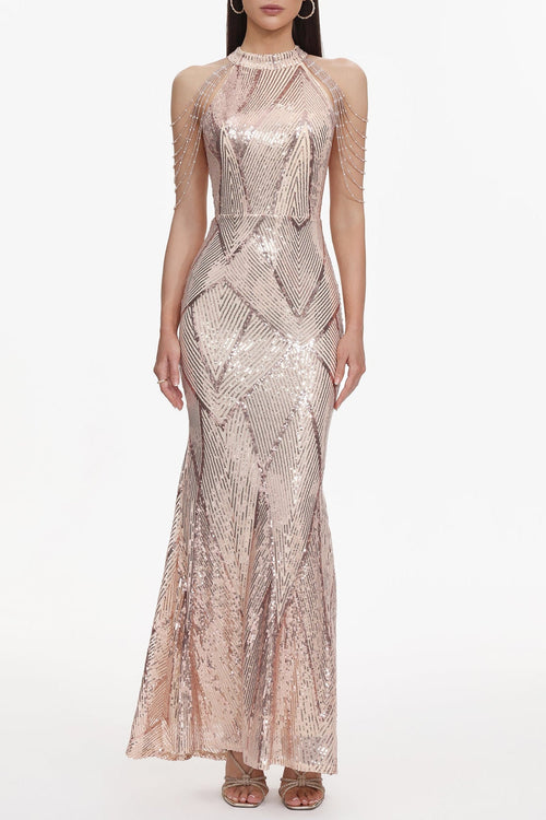 Flowering Girl Women Bali Sequin Maxi Dress