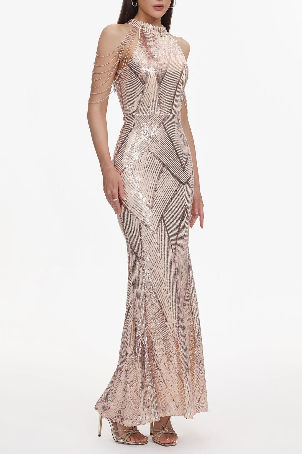 Flowering Girl Women Bali Sequin Maxi Dress