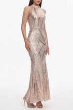 Flowering Girl Women Bali Sequin Maxi Dress