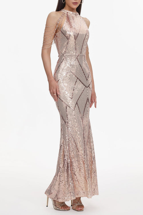 Flowering Girl Women Bali Sequin Maxi Dress