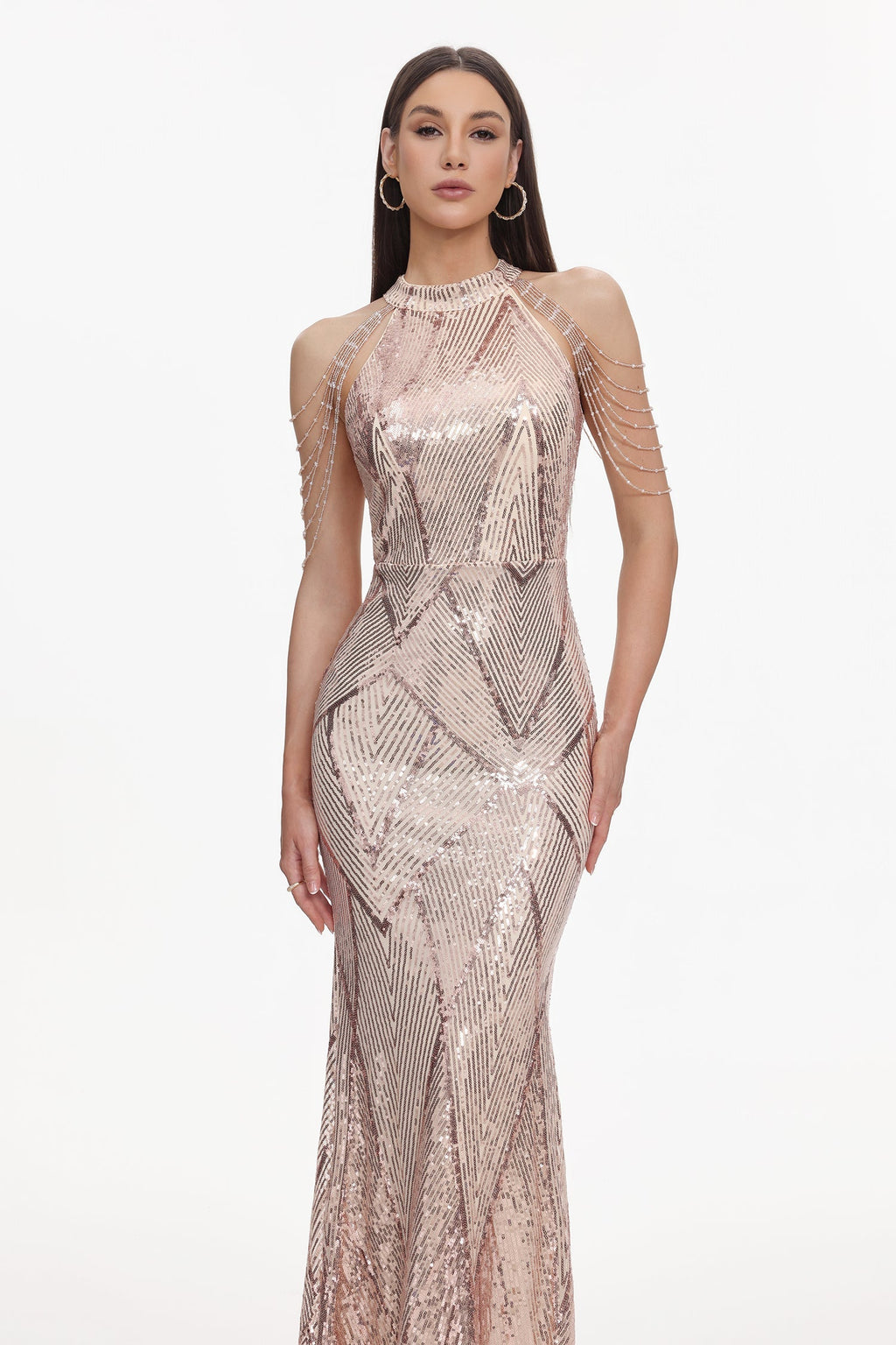 Flowering Girl Women Bali Sequin Maxi Dress