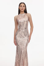 Flowering Girl Women Bali Sequin Maxi Dress