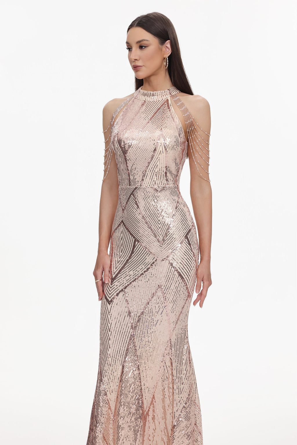 Flowering Girl Women Bali Sequin Maxi Dress