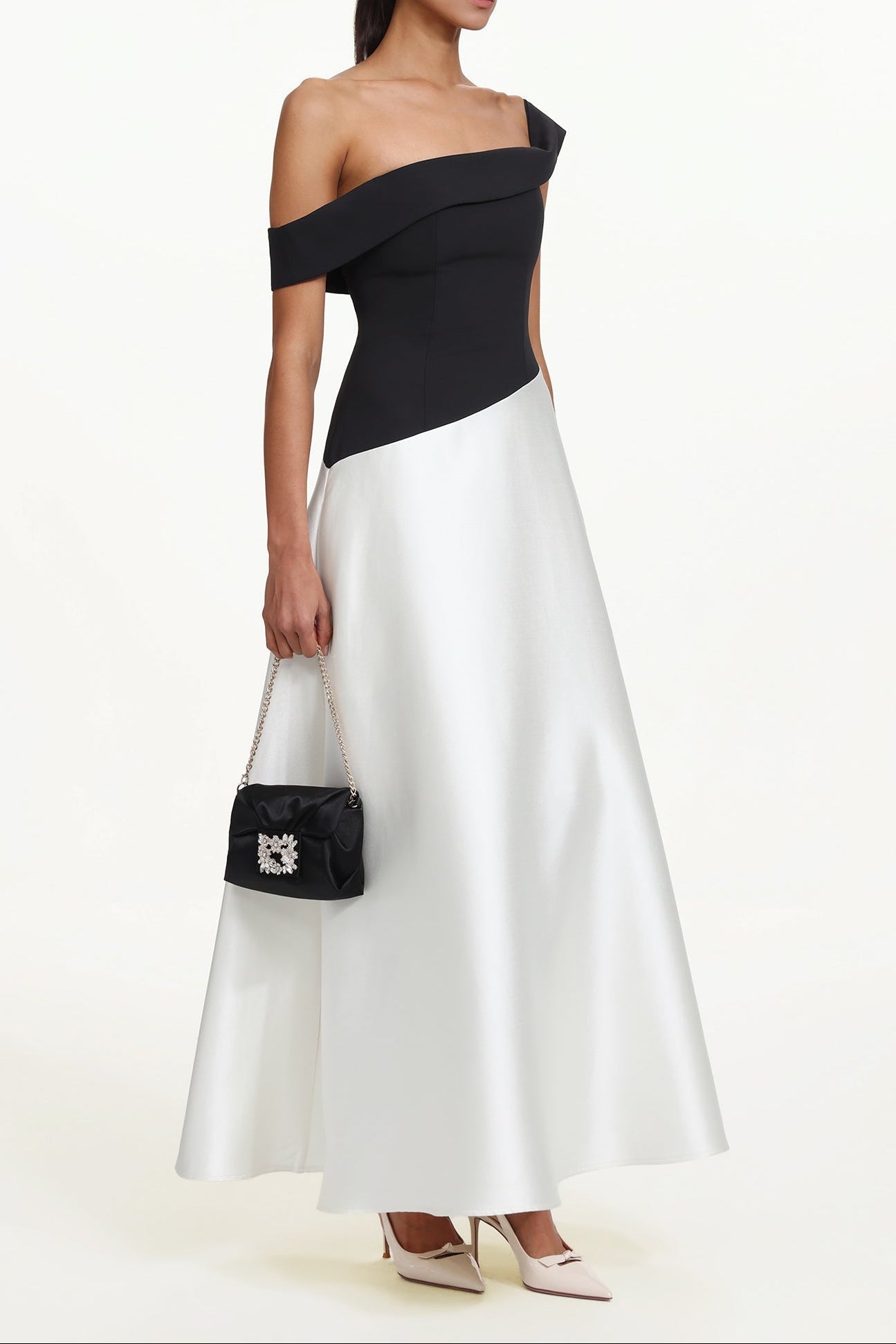 Flowering Girl Women Xavier Off Shoulder Contrast Maxi Dress