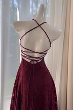 Francis Maxi Dress - Cherry Lacquer