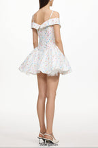 Florelle Sleeveless Floral Print Woven Mini Dress